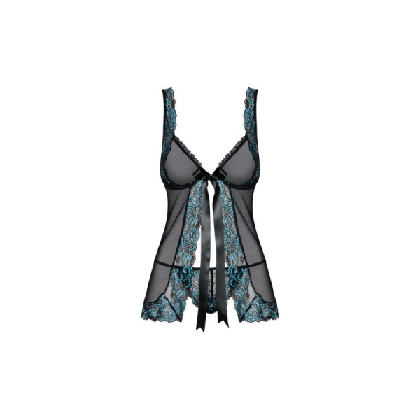 Amanta Babydoll - Noir et Turquoise